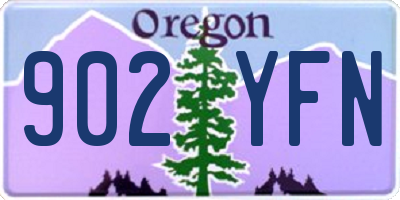 OR license plate 902YFN