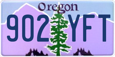 OR license plate 902YFT