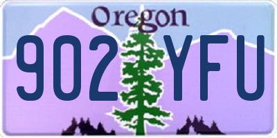 OR license plate 902YFU