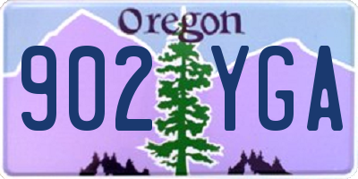 OR license plate 902YGA