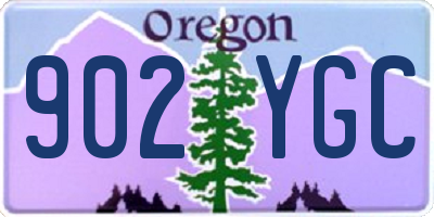 OR license plate 902YGC
