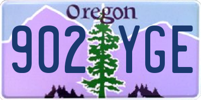 OR license plate 902YGE
