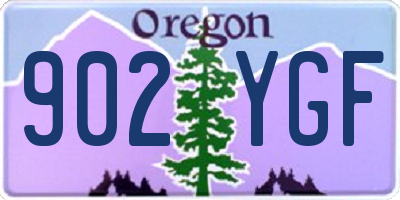 OR license plate 902YGF