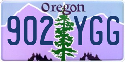 OR license plate 902YGG