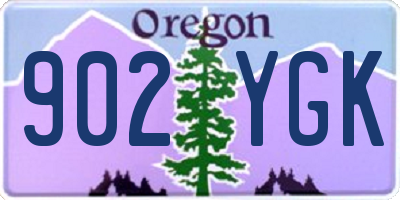 OR license plate 902YGK