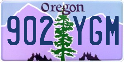 OR license plate 902YGM