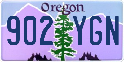 OR license plate 902YGN