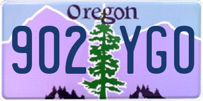 OR license plate 902YGO