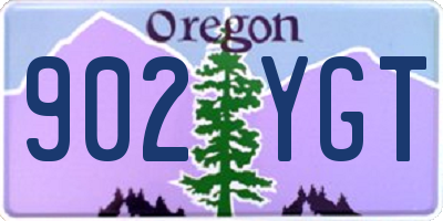 OR license plate 902YGT