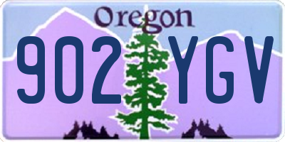 OR license plate 902YGV