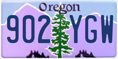 OR license plate 902YGW