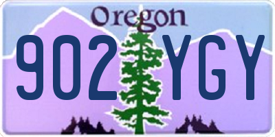 OR license plate 902YGY