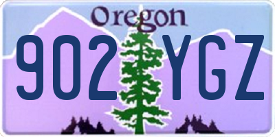 OR license plate 902YGZ