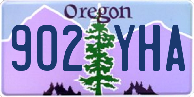 OR license plate 902YHA