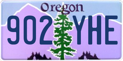 OR license plate 902YHE