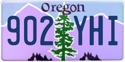 OR license plate 902YHI