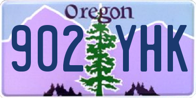 OR license plate 902YHK