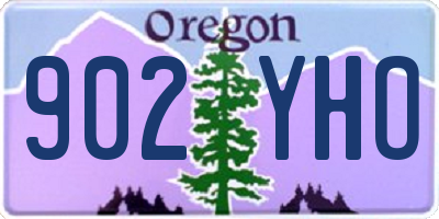 OR license plate 902YHO