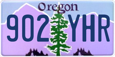 OR license plate 902YHR