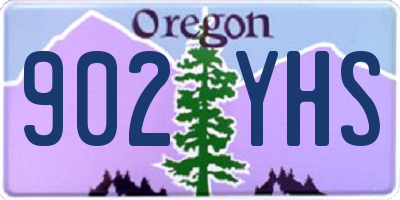 OR license plate 902YHS