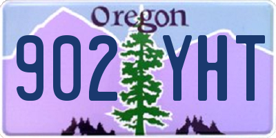 OR license plate 902YHT
