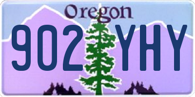 OR license plate 902YHY