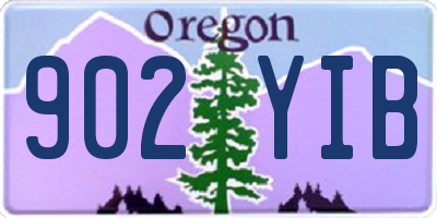 OR license plate 902YIB