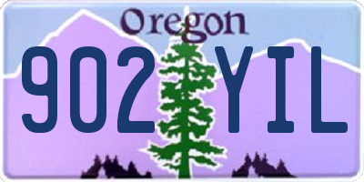 OR license plate 902YIL