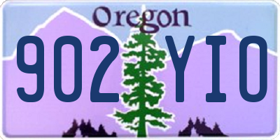 OR license plate 902YIO