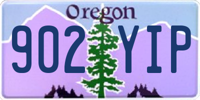 OR license plate 902YIP