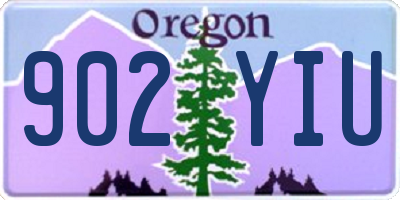 OR license plate 902YIU