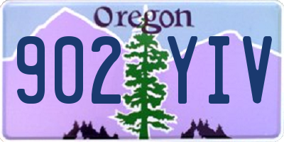 OR license plate 902YIV