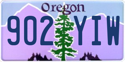 OR license plate 902YIW