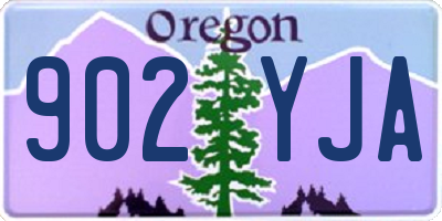 OR license plate 902YJA