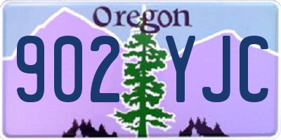 OR license plate 902YJC