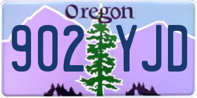 OR license plate 902YJD