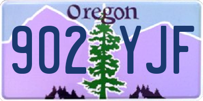 OR license plate 902YJF