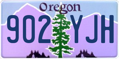 OR license plate 902YJH