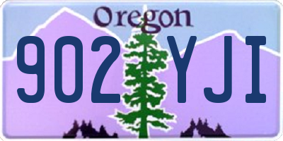 OR license plate 902YJI