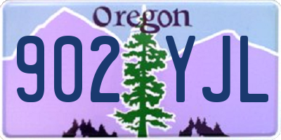 OR license plate 902YJL