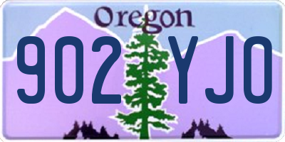 OR license plate 902YJO
