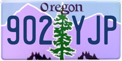 OR license plate 902YJP
