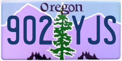 OR license plate 902YJS