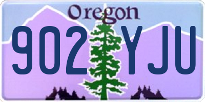 OR license plate 902YJU