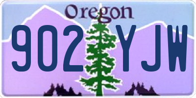 OR license plate 902YJW