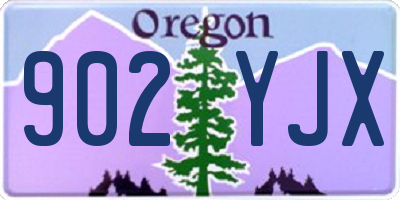 OR license plate 902YJX