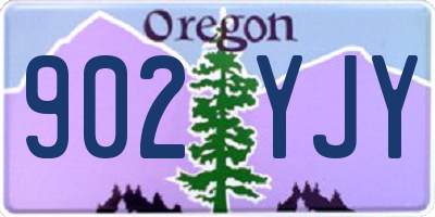 OR license plate 902YJY