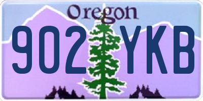 OR license plate 902YKB