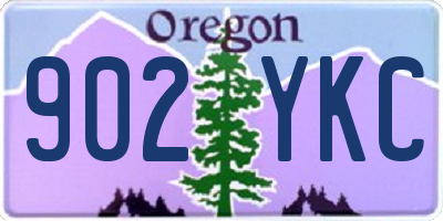 OR license plate 902YKC