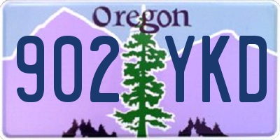 OR license plate 902YKD